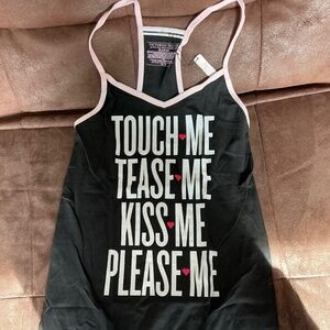 Victoria’s Secret Black Graphic Sleep Tank